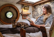 Ένα φορτηγό μεταμορφώθηκε σε ένα cozy, μικροσκοπικό σπίτι