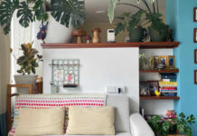 Αυτό το στούντιο 42τ.μ. χρησιμοποιεί χρώμα, φυτά και ωραίες λεπτομέρειες για να μοιάζει απρόσμενα ευρύχωρο