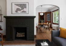 Μέσα σε ένα κομψό σπίτι 98 ετών, με ένα τζάκι που πρωταγωνιστεί