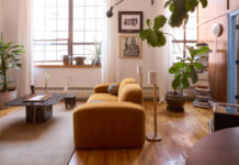 Μέσα σε ένα έξυπνα διαμορφωμένο loft 79τ.μ., με απρόσμενη χρωματική παλέτα