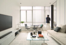 Ένα λιτό και κομψό διαμέρισμα 55τ.μ., σαν σουίτα ξενοδοχείου