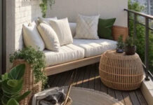 Μια ιδέα για ένα cozy, μικρό μπαλκόνι μέσα στην πόλη